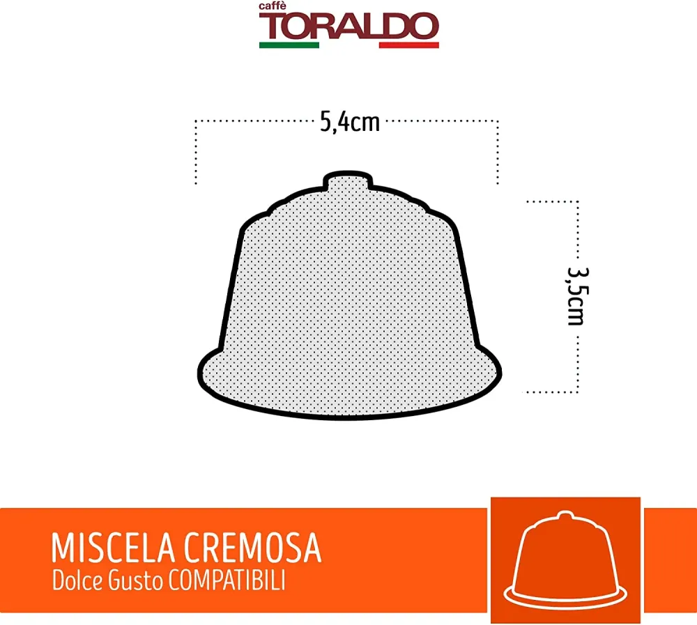 100 Kaffeekapseln Toraldo Creamy Blend Dolce Gusto kompatibel