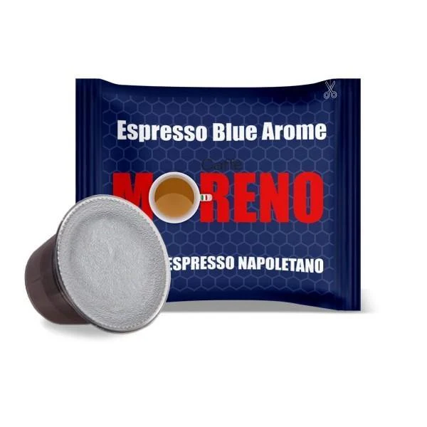 100 Kapseln Caffè Moreno Blend Blue Arome Kompatibel mit Nespresso