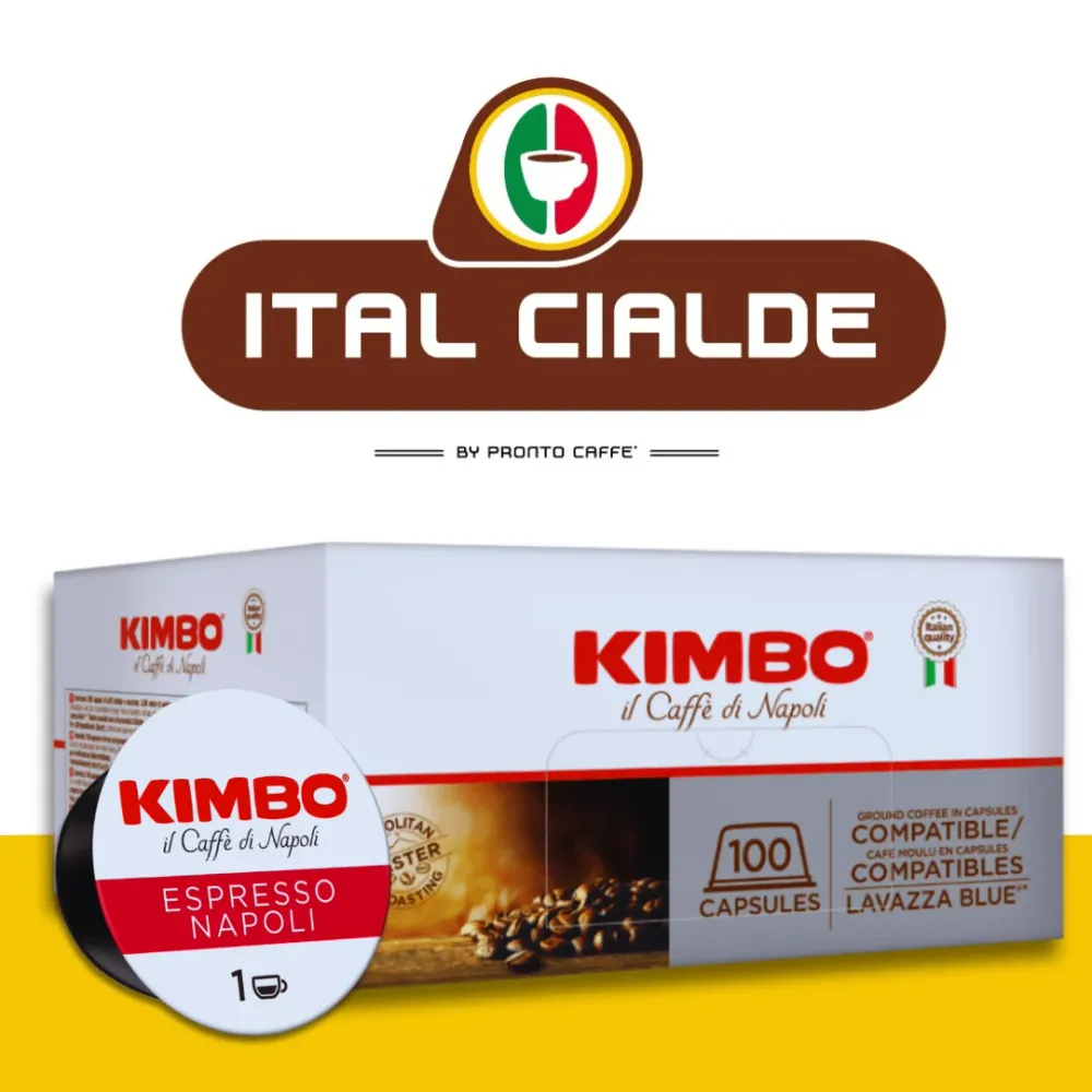 100 Kapseln Lavazza Blauer Kaffee Kimbo Naples