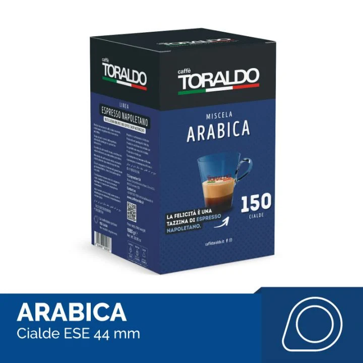 150 ESE-Schoten 44 mm Caffè Toraldo Arabica-Mischung