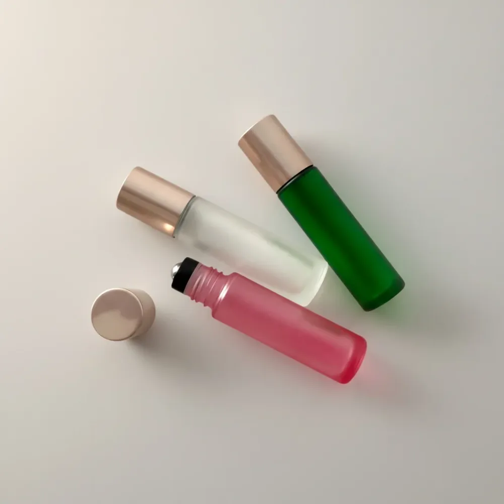3er-Set Roll On Flaschen BLÜTEZEIT Shiny Rosé 10 ml