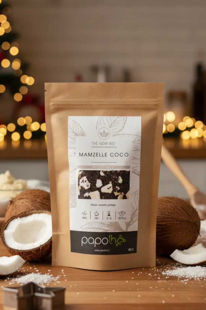 Bio-Schwarztee-Kokosnuss (Mamzelle Coco)