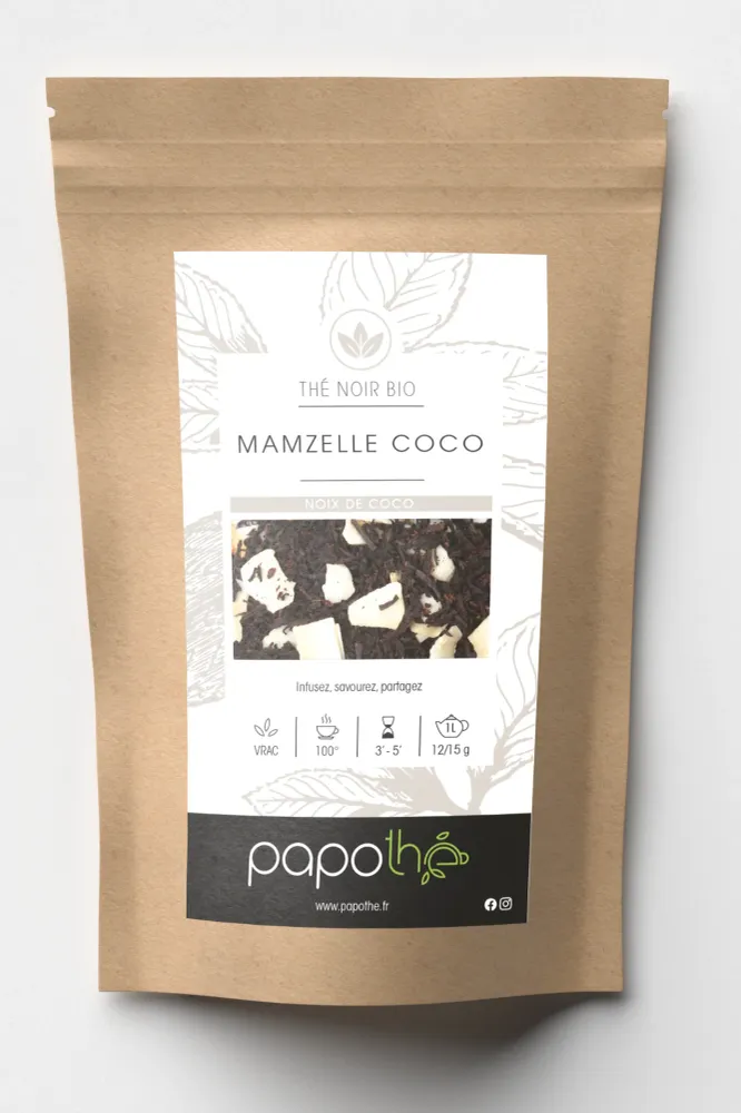 Bio-Schwarztee-Kokosnuss (Mamzelle Coco)