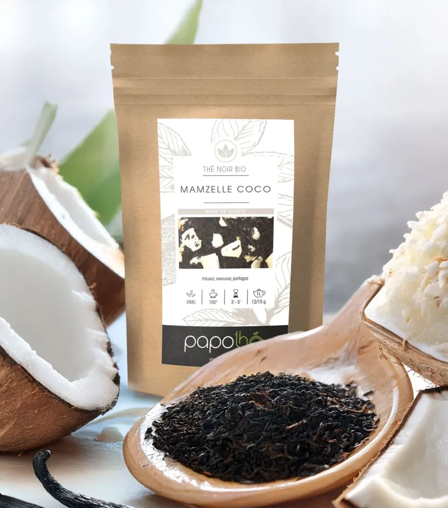 Bio-Schwarztee-Kokosnuss (Mamzelle Coco)