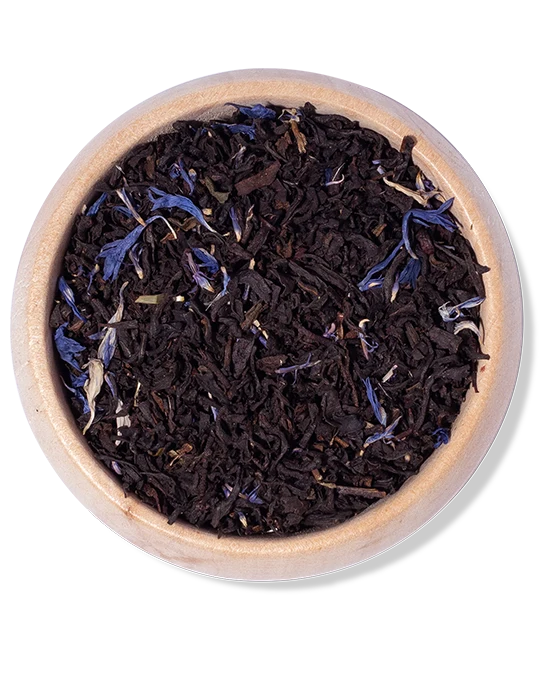 Blue Earl Schwarztee Earl Grey mit Kornblumenblüten, 100g