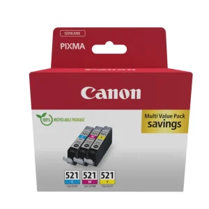 CANON Multipack Tinte CMY CLI-521Pack PIXMA IP 3600 3x9ml