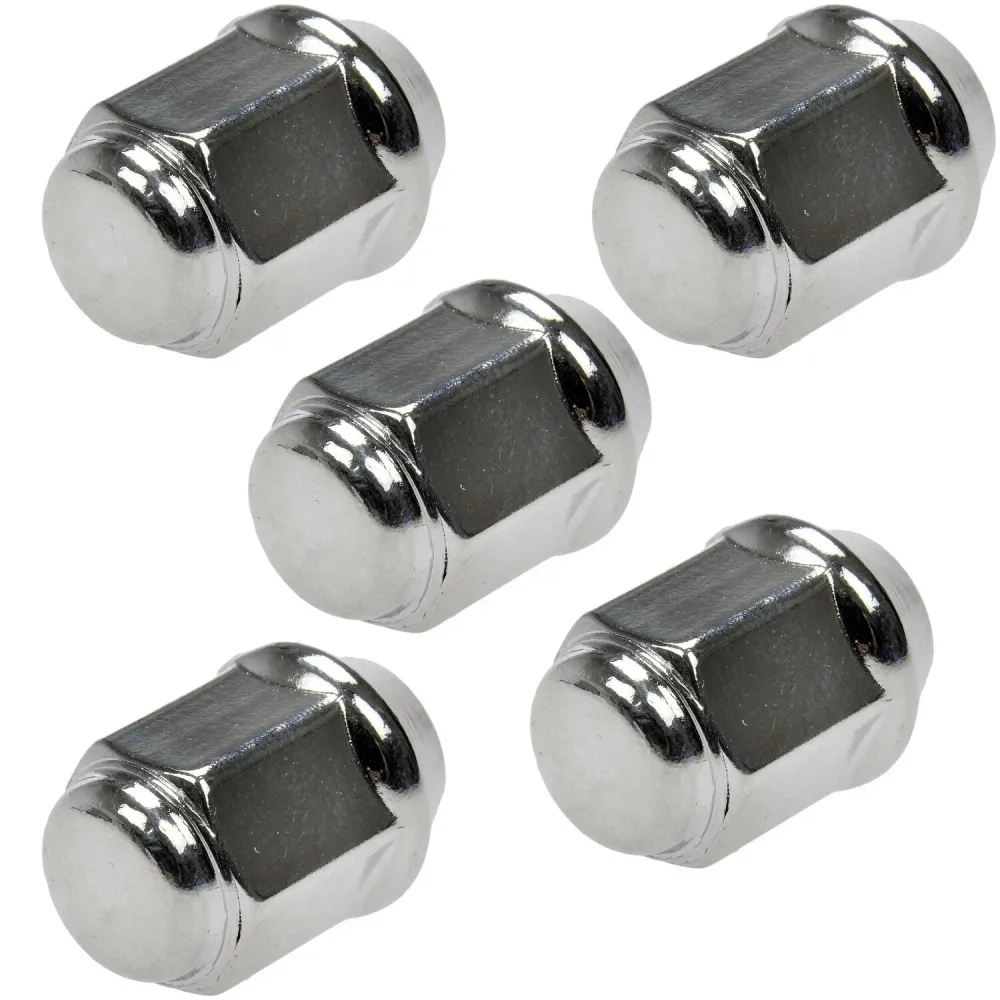 5X CHROM-NASENMUTTERN M12-1.50 FÜR CHRYSLER VOYAGER 96-12 PT CRUISER 01-10