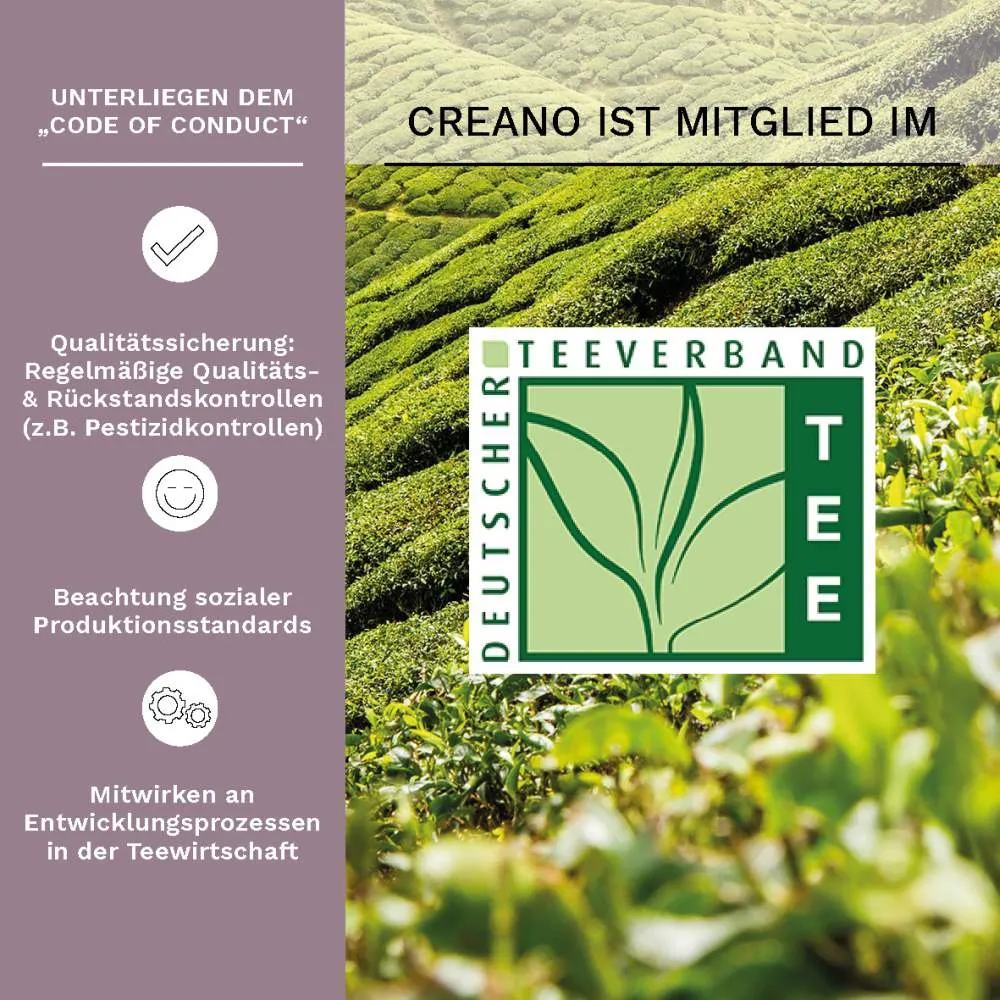 Creano 6er ErblühTee-Holzbox Schwarztee