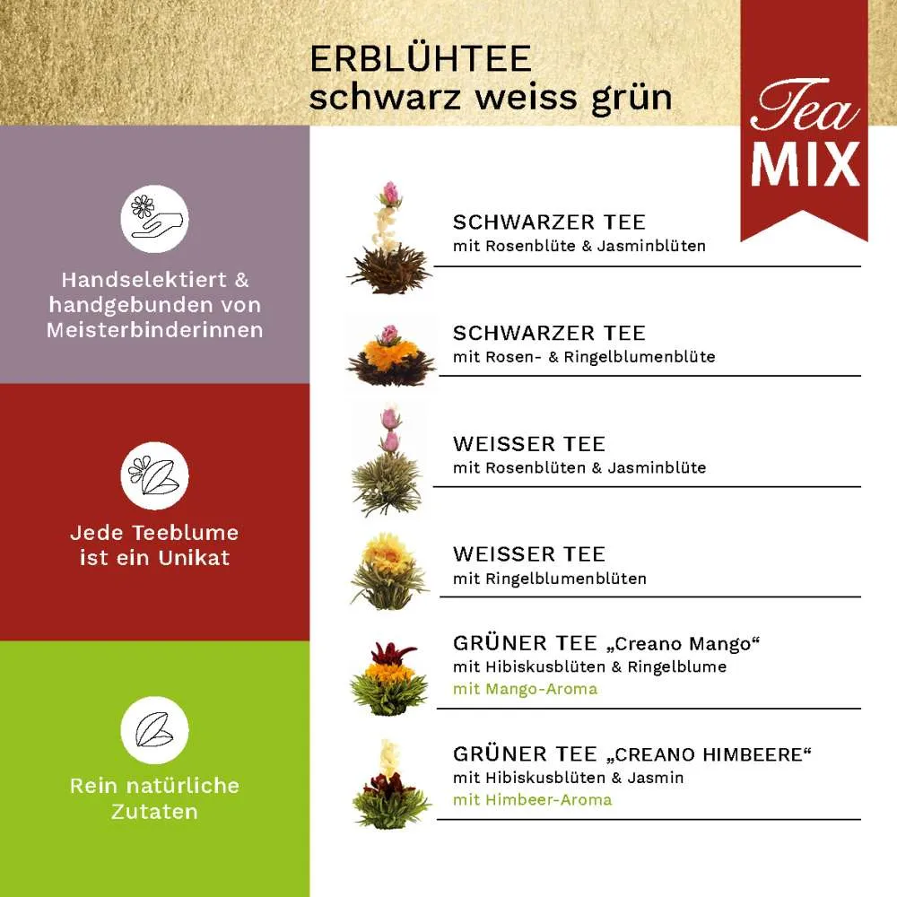 Creano ErblühTee Mix 6er Magnetbox