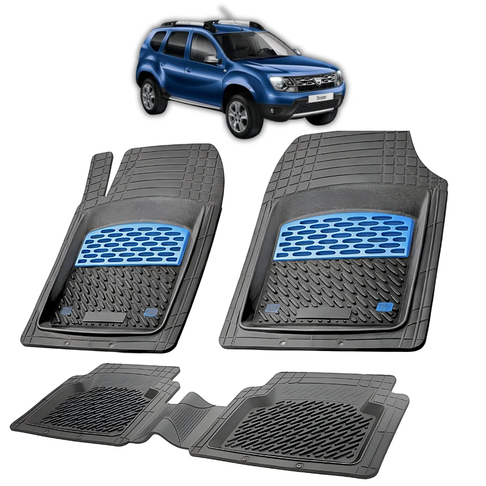 Dacia Duster kompatible Fußmatten 2010–2018 | Blau