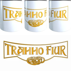Die Trahho Fiur Tasse Schriftzug