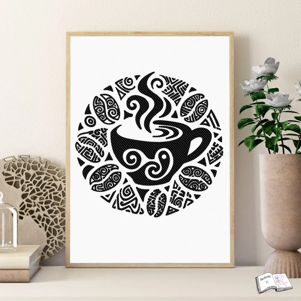 Digistamp Kaffee, Sublimation, Plotterdatei