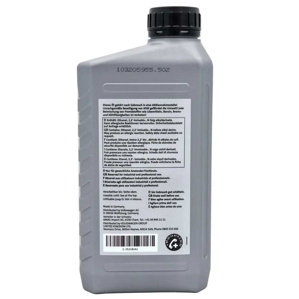VW DSG Öl G052182A2, 6 Liter Doppelkupplungs-Getriebeöl, Automatikgetriebeöl