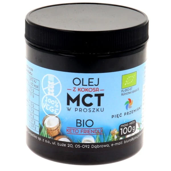 Fünf Transformationen MCT Kokosöl Pulverform 100 g