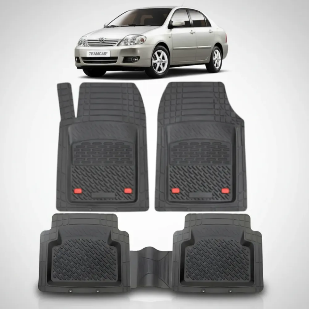 Fußmatten für Toyota Corolla E120 Limousine (2002–2007) | Schwarz