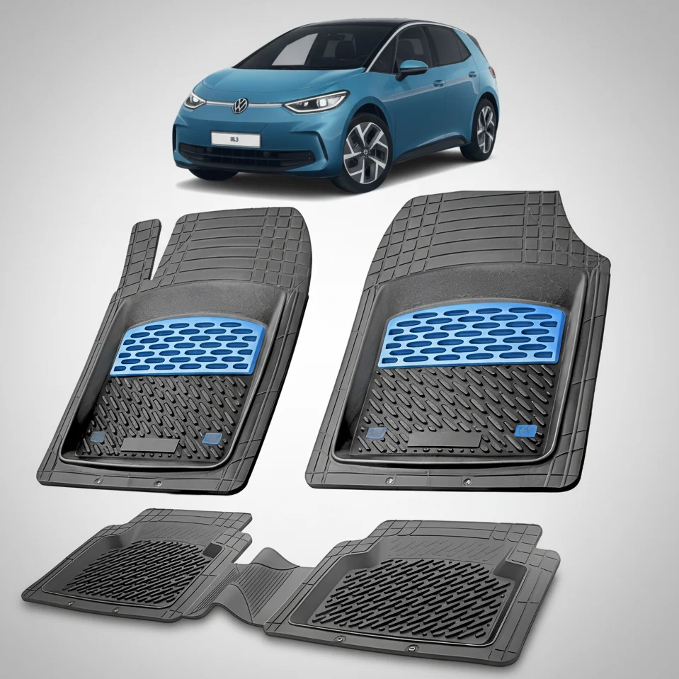 Fußmatten Wannenform, passend für Volkswagen ID.3 (2019–2025) – Blau