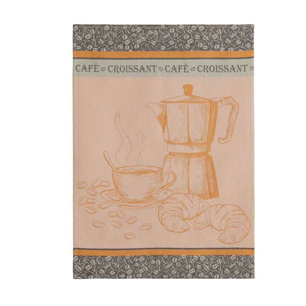 Geschirrtuch Jacquard 'Café croissant'