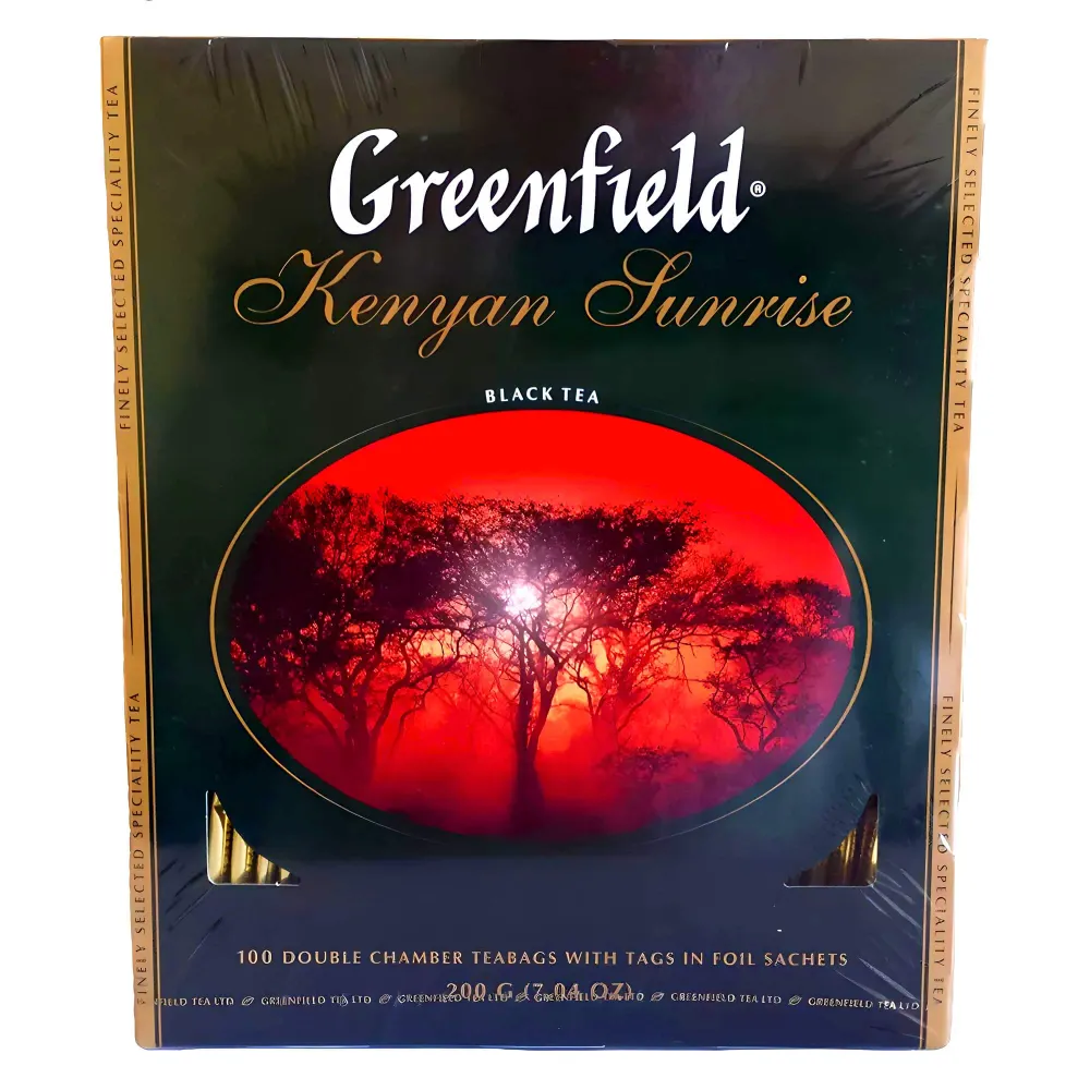 Greenfield Schwarzer Tee Kenyan Sunrise 100 Teebeutel