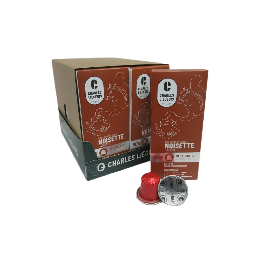 Kaffeekapseln geeignet für Nespresso® Charles Liégeois Noisete, 10 Stk.