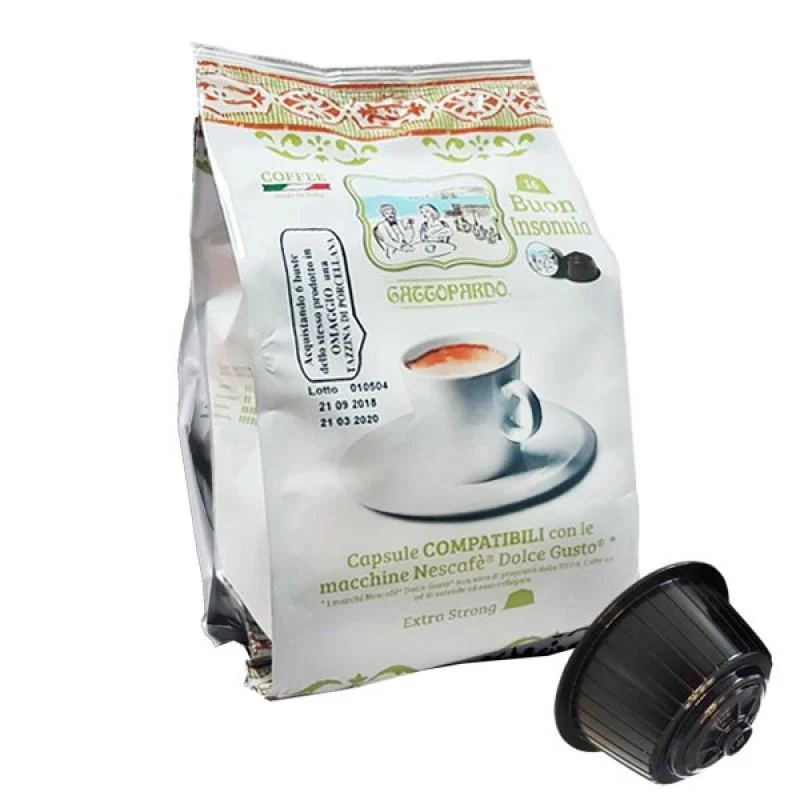 Kaffeekapseln kompatibel Dolce Gusto INSOMNIA 16 Kapseln