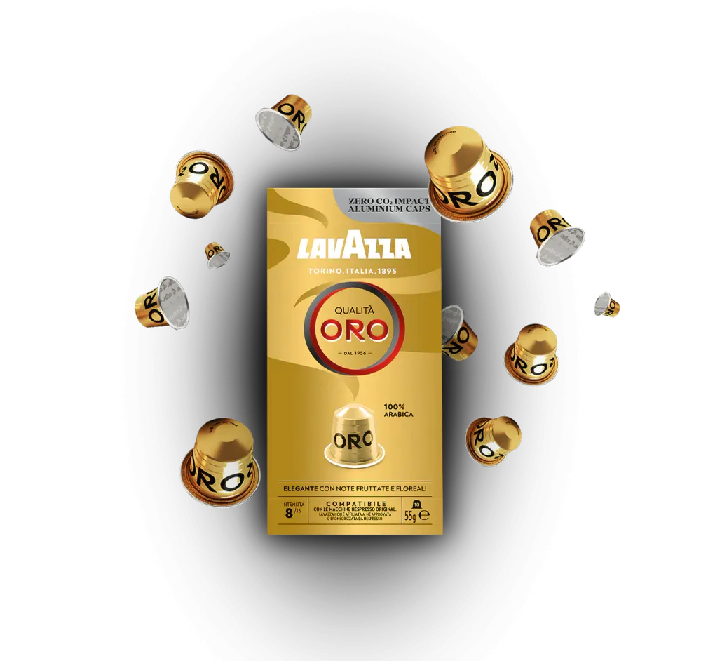 Kaffeekapseln Nespresso* kompatibel Gold Qualität 10 Kapseln