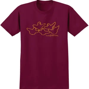 Krooked OG Birds Tee Burgundy