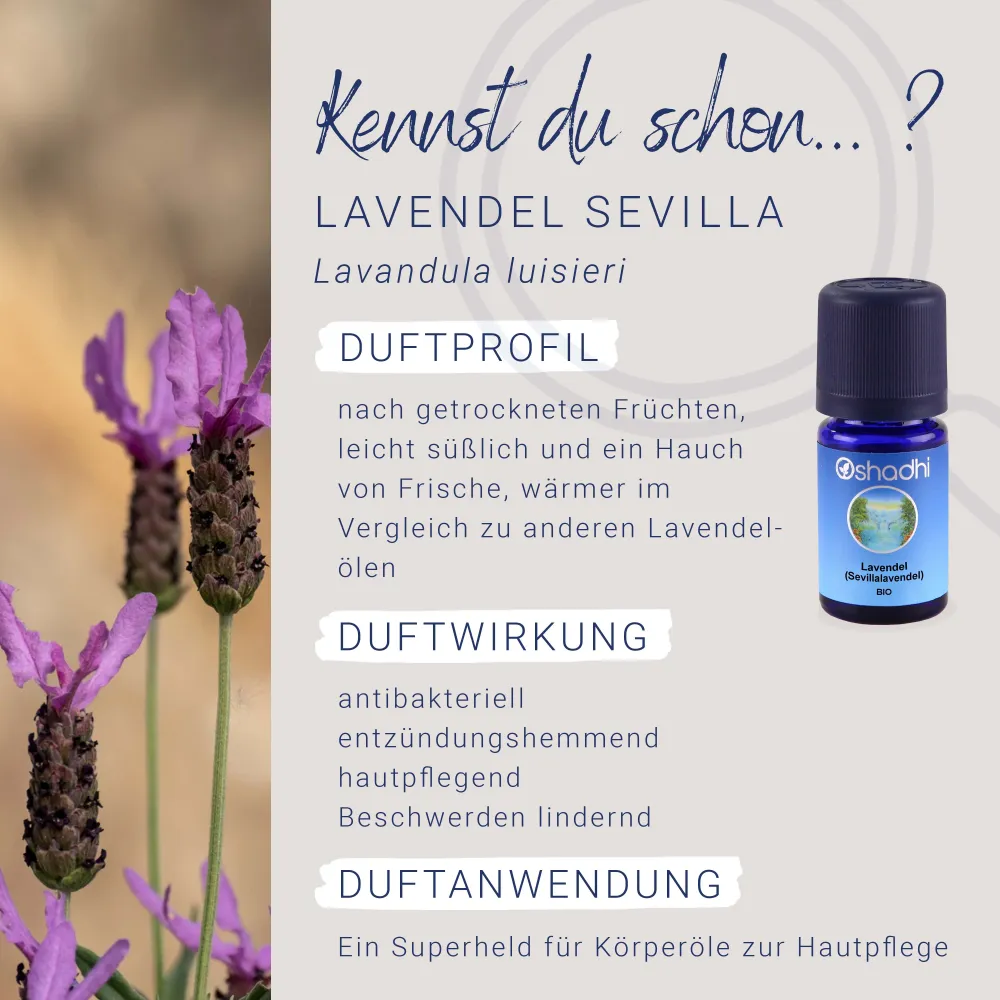 Lavendelöl (Sevillalavendel) EU-bio