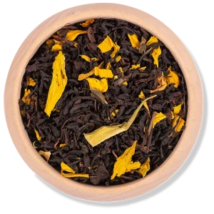 Maracuja Schwarztee mit Blüten, 100g