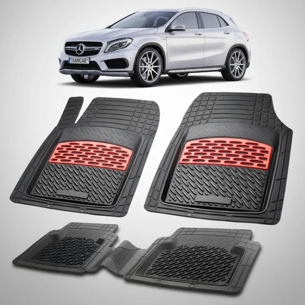 Mercedes-Benz GLA Kompatible Fußmatten X156 2013-2019 | Rot