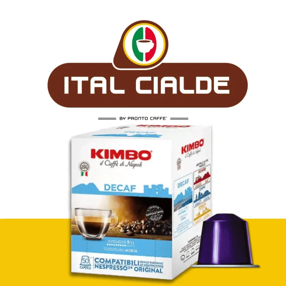 50 Nespresso-Kapseln Kimbo Decaf Kaffee
