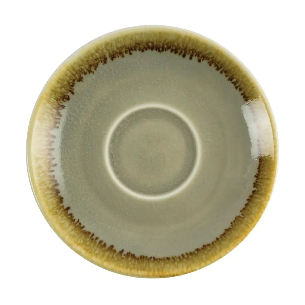 Olympia Kiln Espresso-Untertasse, Moos (6er-Pack) – GP477