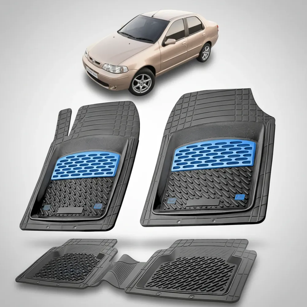 Passende Fußmatten für Fiat Albea Limousine 178 (2002–2006) | Blau