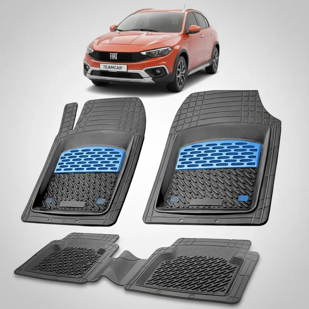 Passende Fußmatten für Fiat Tipo und Egea Cross (Schrägheck) 2020–2026 | Blau