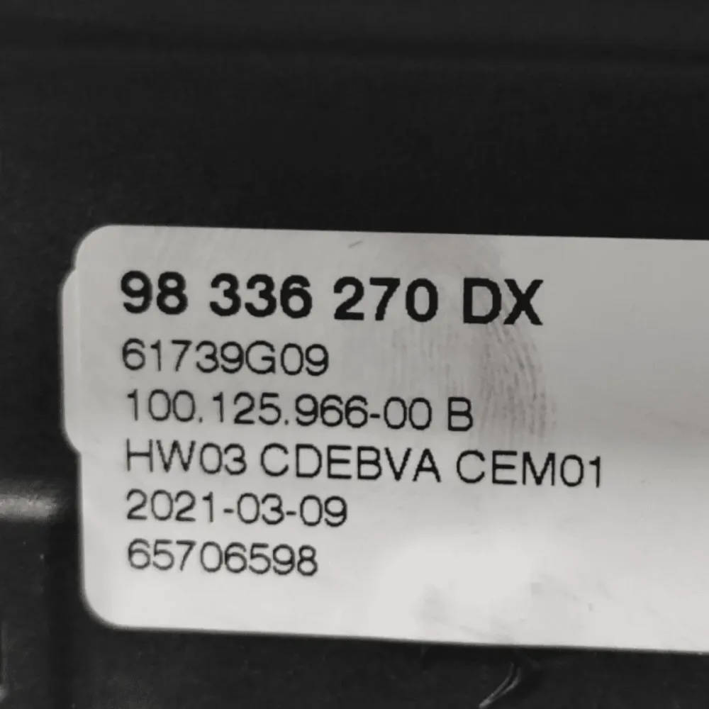 Peugeot 508 COD-Automatikübertragungshebel: 98336270DX (2018-)
