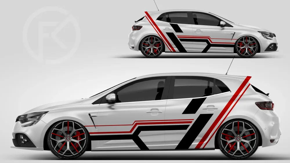 Racing Motorsport Dekor Aufkleber Car Styling WrapDesign #137