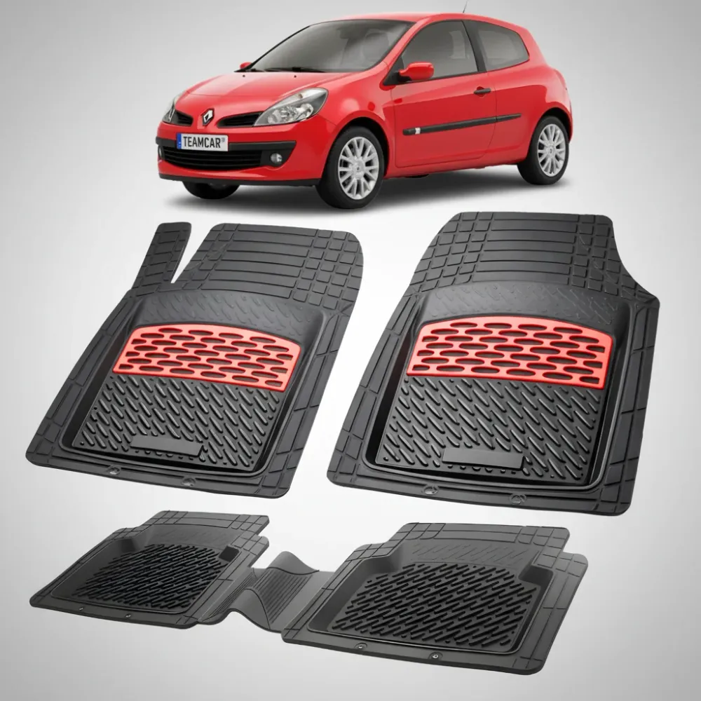 Renault Clio III Fußmatten 2005-2012 | Rot