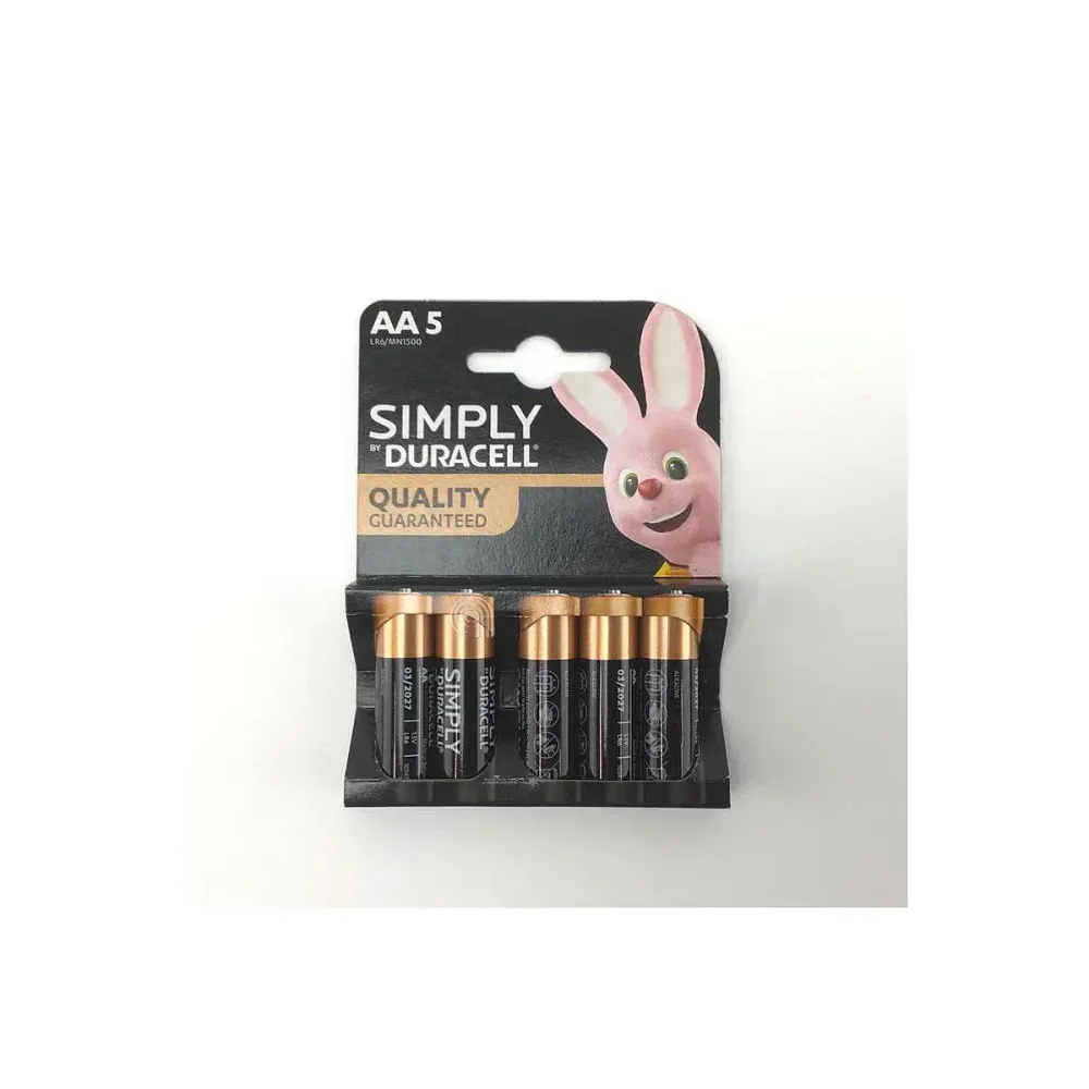 Set 5 Alkaline-Batterien AA MN1500 Stilo Duracell 55302056