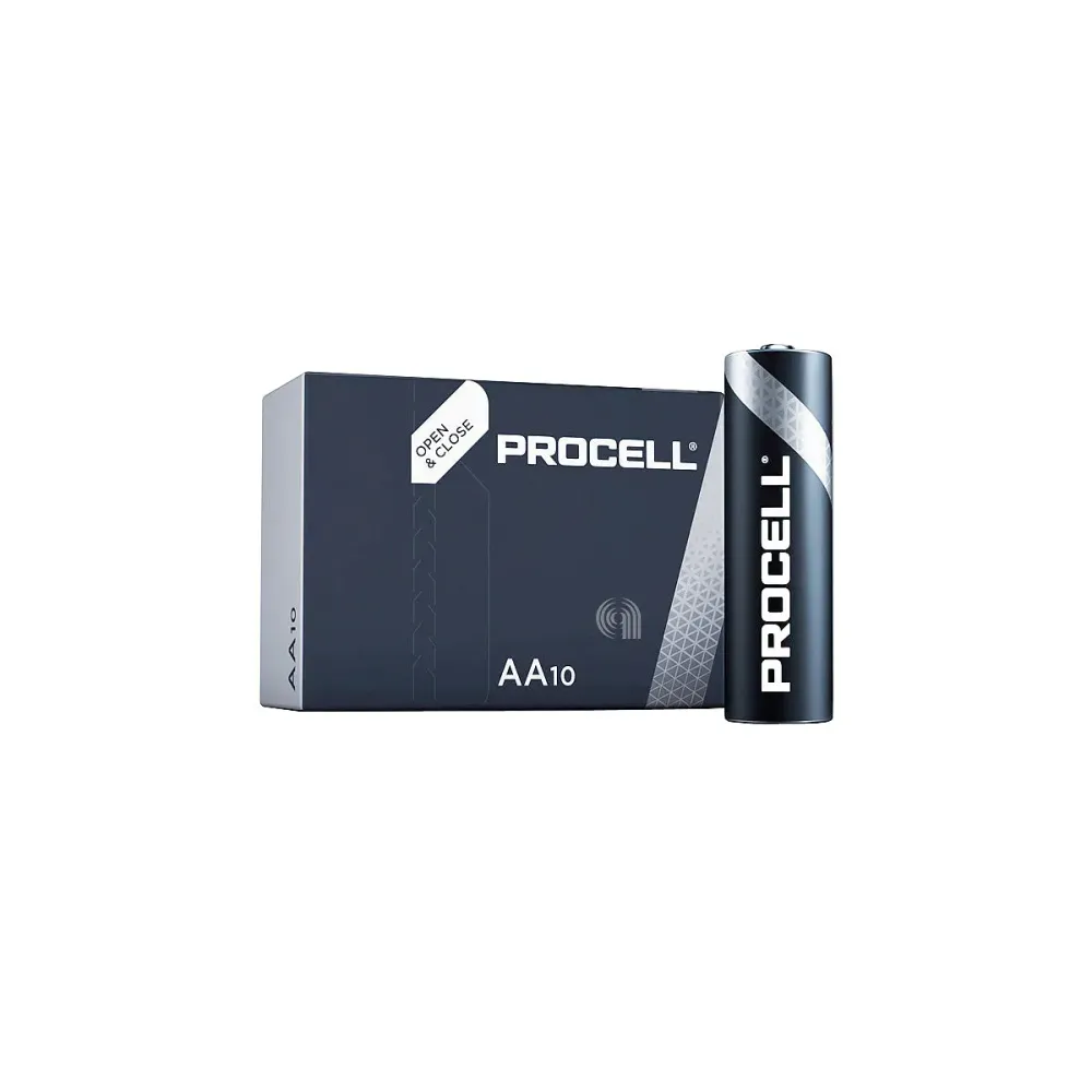 Set 10 Industriebatterien Duracell Alkaline Stilo AA 55302001