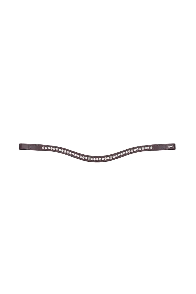 Stirnriemen Crystal Select Espresso/Silver X-Full