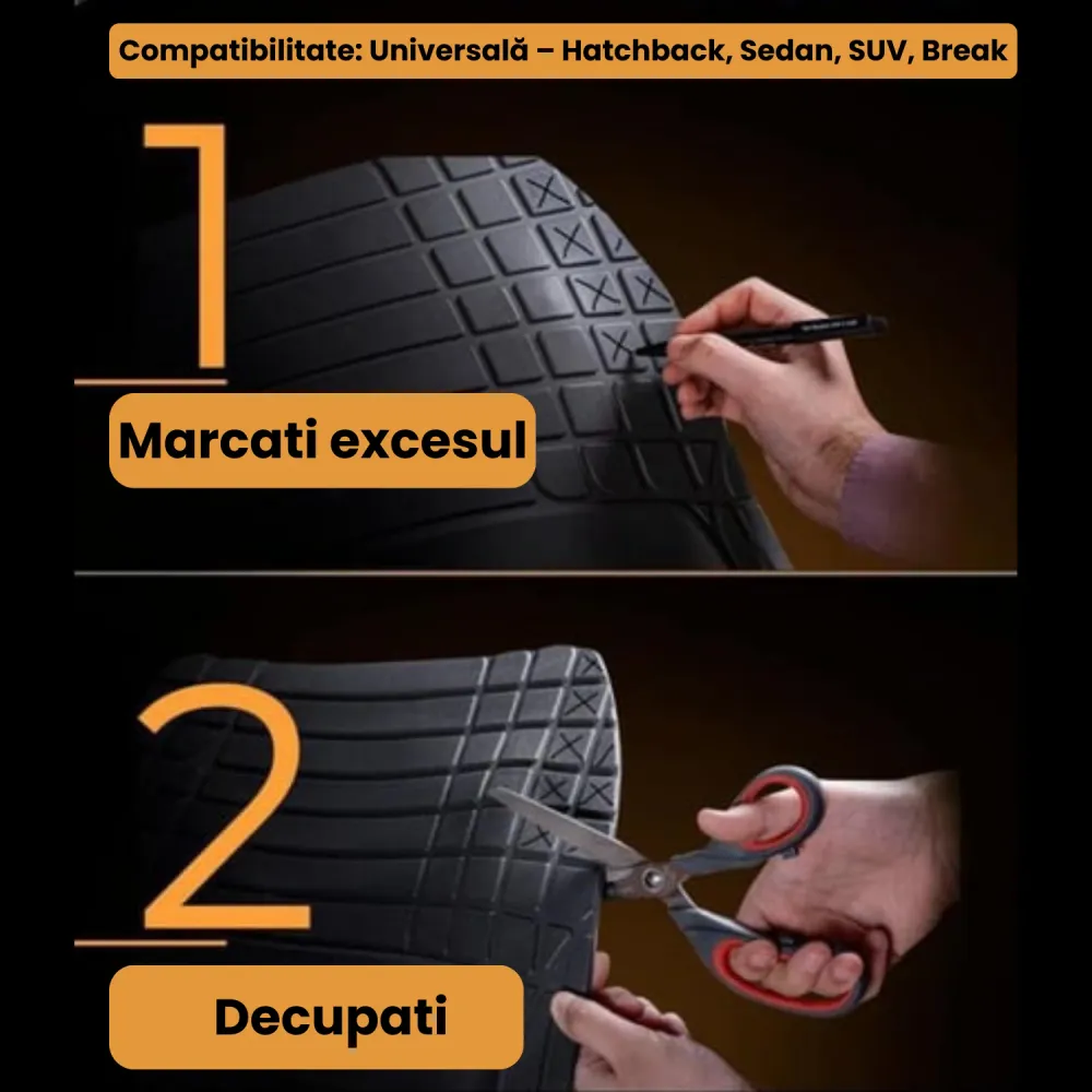 TeamCar® Fußmatten Wannenform, kompatibel mit Renault Megane III Facelift (2014–2016) – Schrägheck