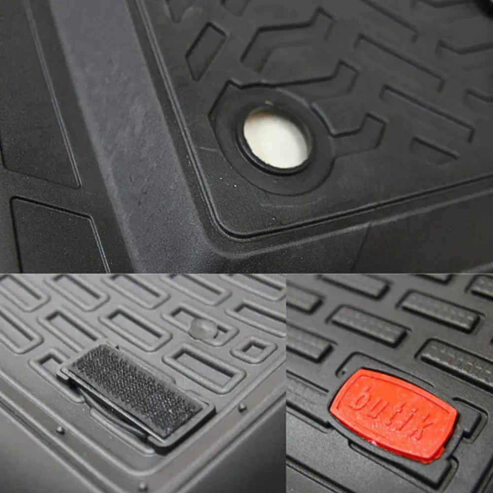 TEAMCAR® Fußmatten-Set (Schalenform) für BMW 5er E60 (2003–2010), universell kompatibel, schwarz, Komplettset für vorne un...