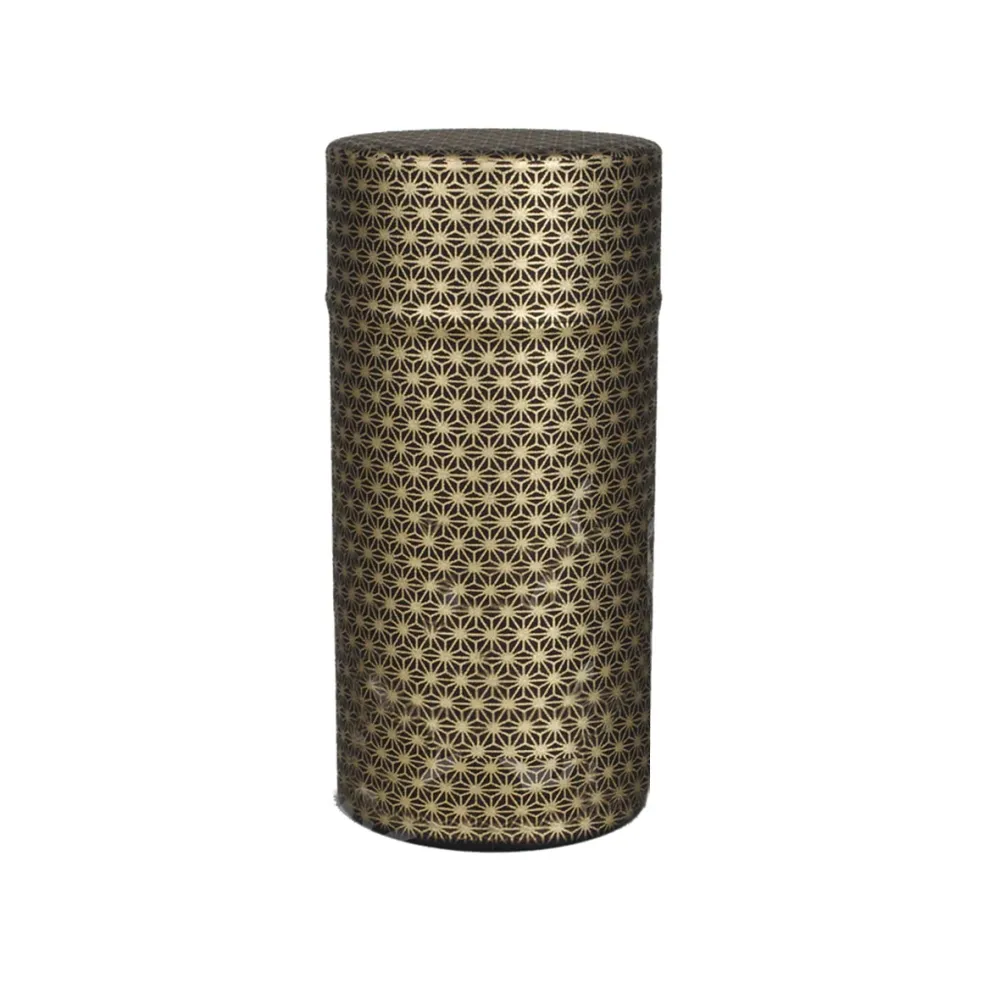 Teedose Asanoha gold schwarz