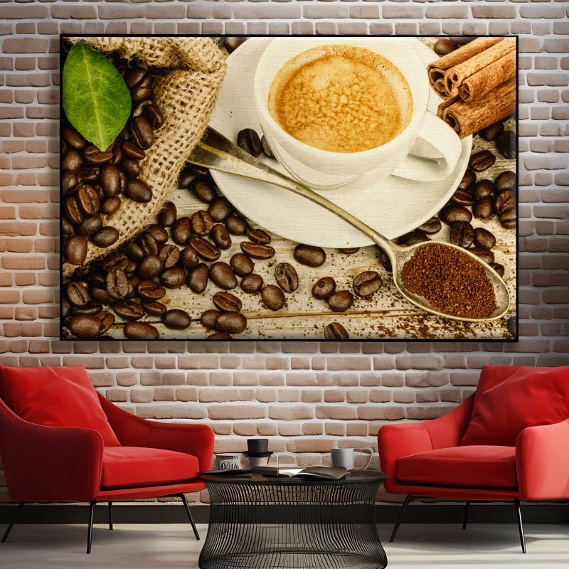 Textilspannrahmen "Der Kaffee"