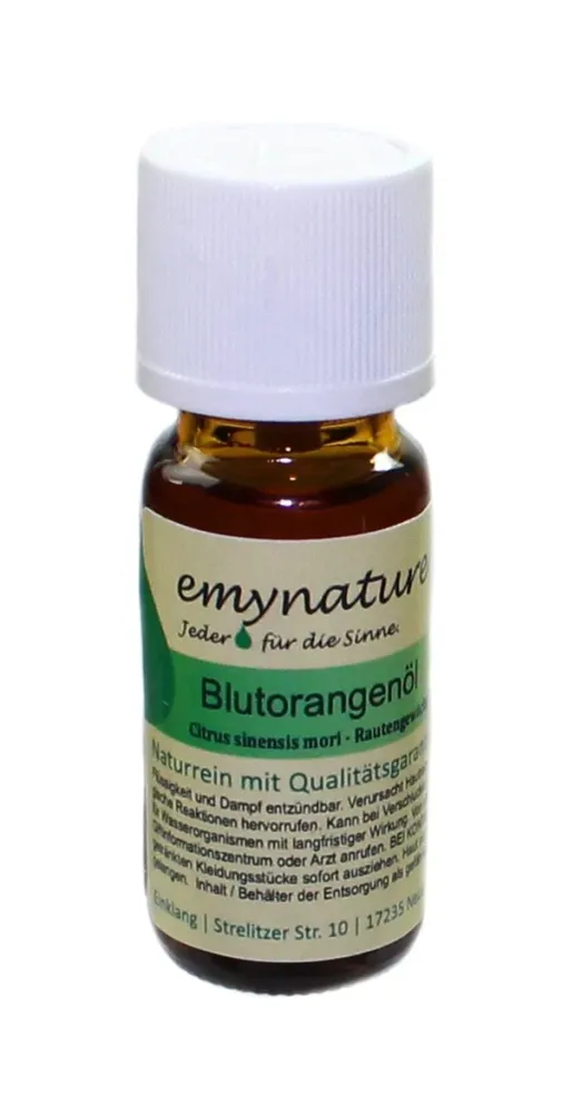 Ätherisches Öl Blutorange 100 % naturrein (Citrus sinensis mori) Inhalt 10 ml Blutorangenöl