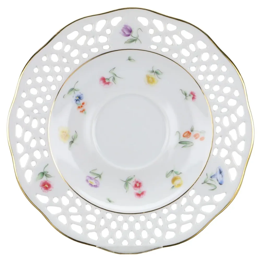 Untertasse für Kaffee (Bunte Blume)