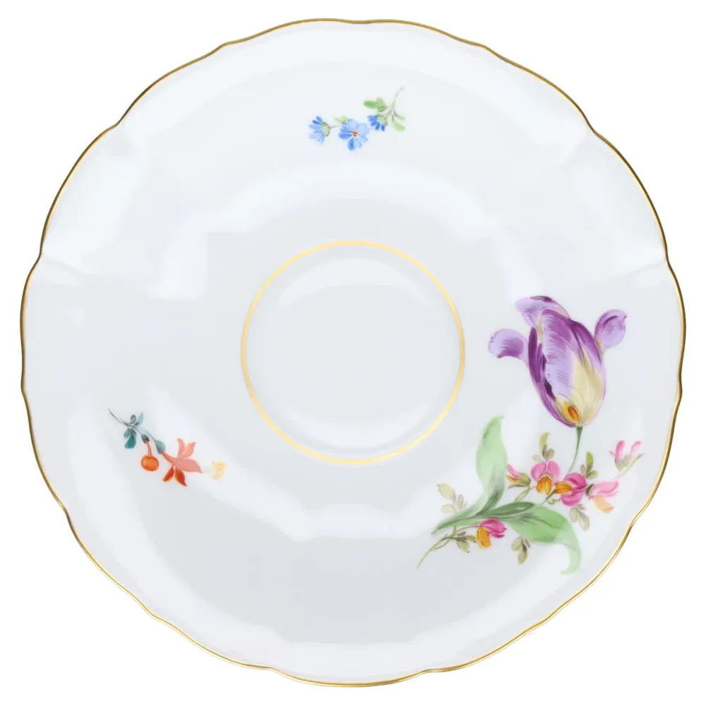 Untertasse für Tee Tulpe lila
