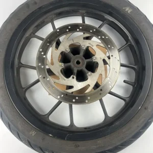 vordere Gussfelge mit Reifen, Derbi/Aprilia ab 2011, 100/80-17, 15mm Achsdurchmesser