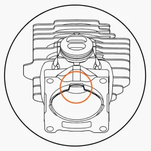 Zylinder mit Kolben 52 mm
