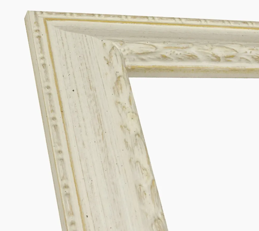278.915 Holzrahmen mit White Ocker -Hintergrundprofil Maß 60x45 mm