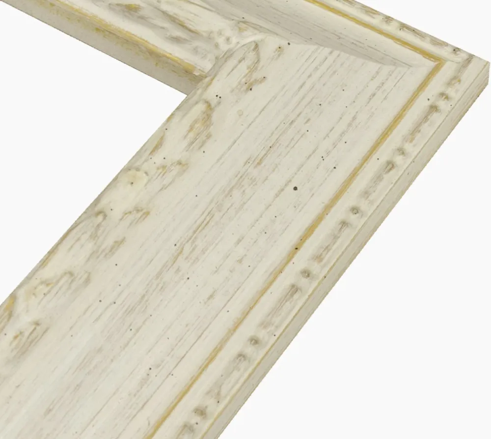 278.915 Holzrahmen mit White Ocker -Hintergrundprofil Maß 60x45 mm